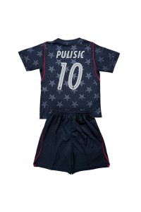 Yhdysvallat Christian Pulisic #10 Jalkapallovaatteet Lasten Vieraspeliasu MM-kisat 2026 Lyhythihainen (+ Lyhyet housut)